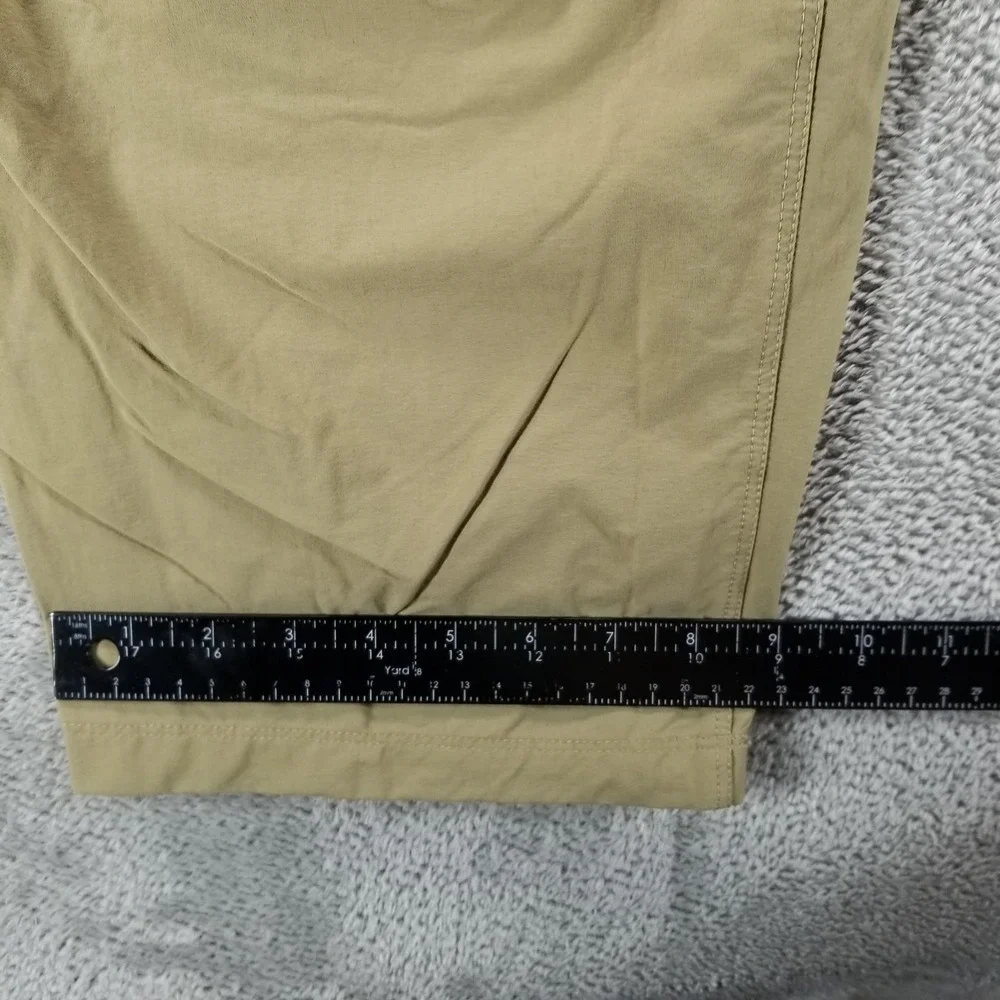 LL Bean Pants Mens 38x32 Beige Cresta Nylon Cargo Hiking Outdoor Travel Trail